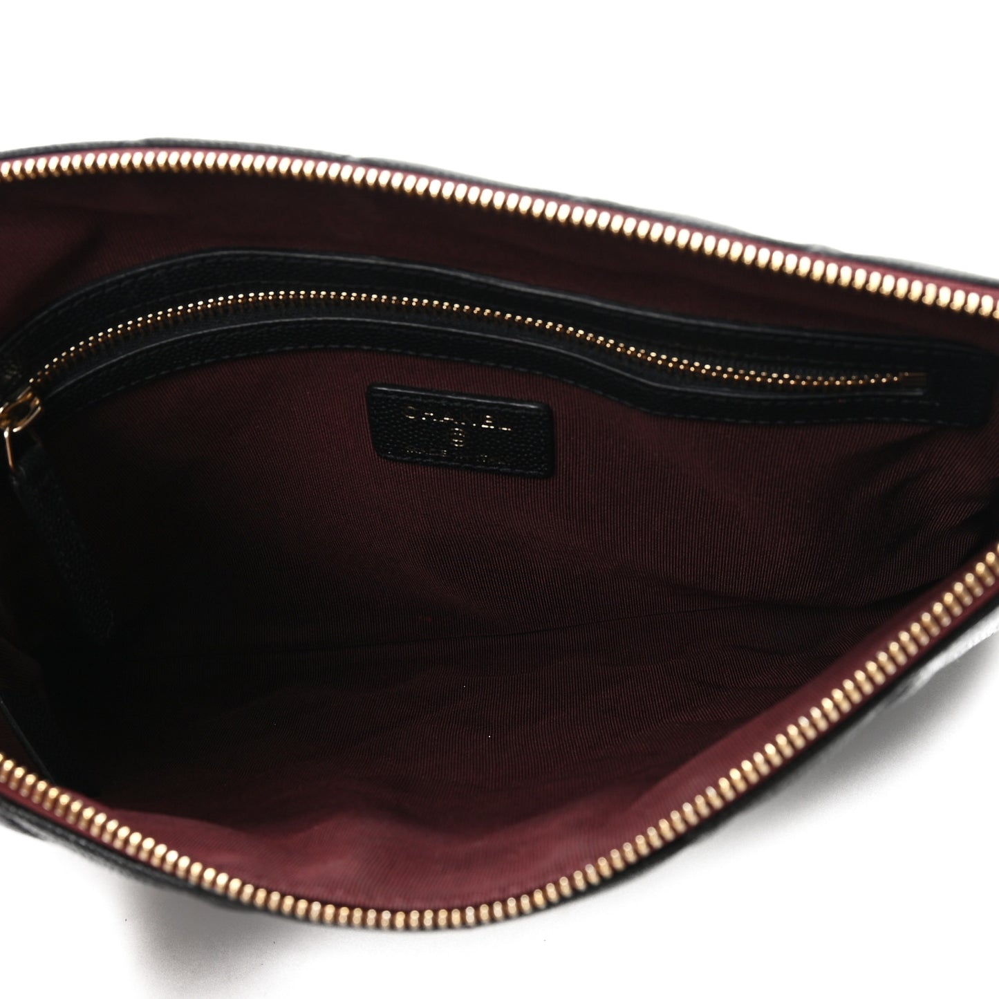 Caviar Quilted Medium Cosmetic Case Black