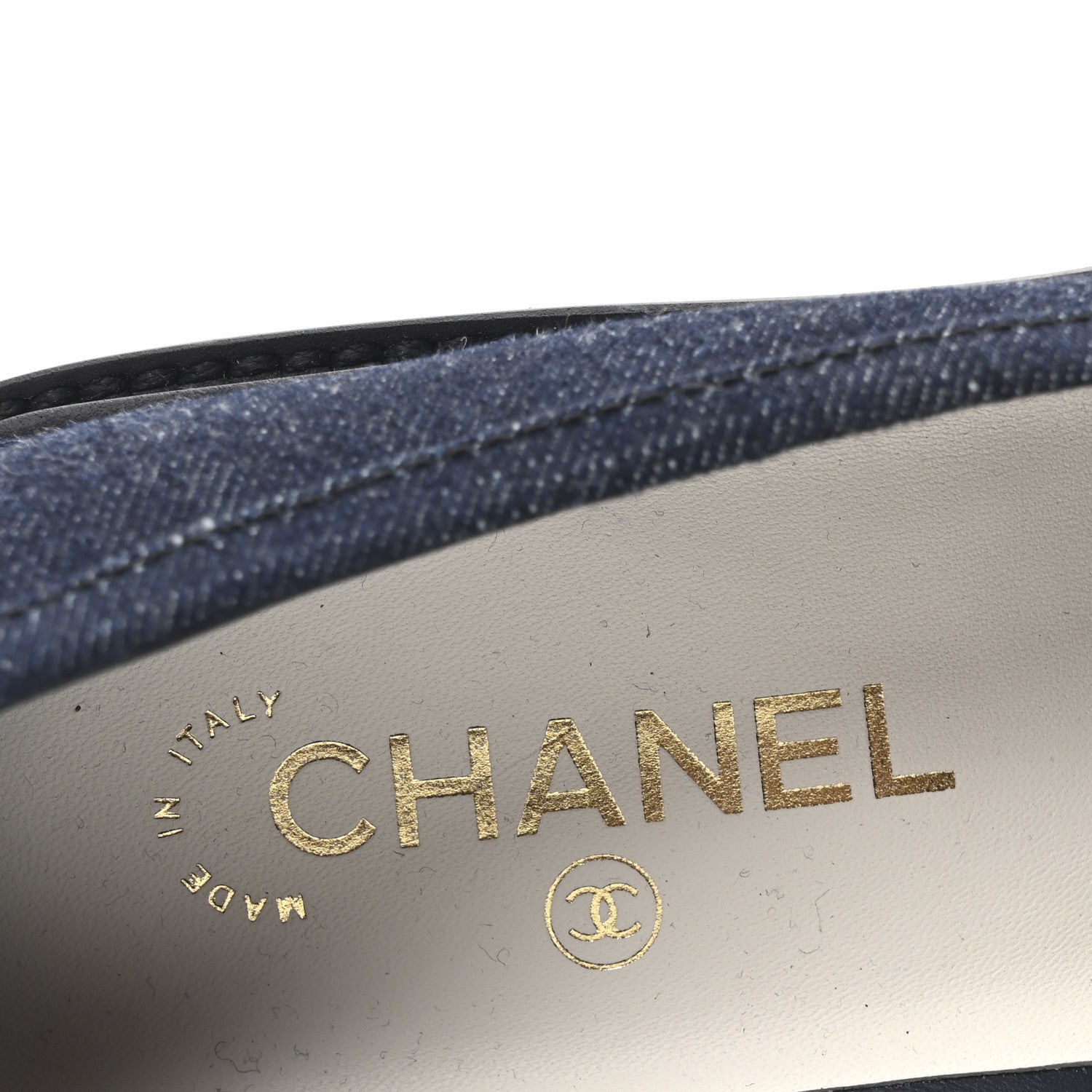 Chanel Denim CC Turnlock Loafers 39.5 Dark Blue 8 of 10