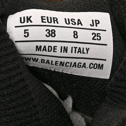 Balenciaga Neoprene Knit Womens Speed Sneakers 38 Black White 6 of 7