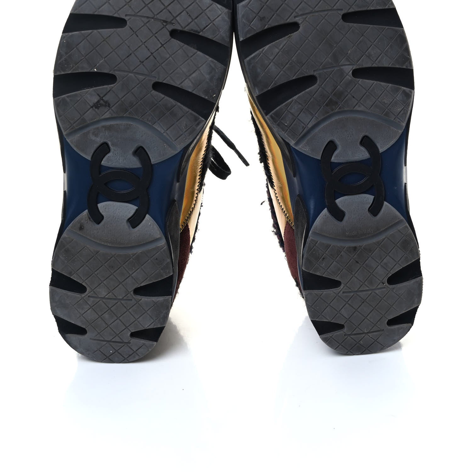 Chanel Tweed Lambskin Runway Sneakers 40 Black Multicolor 7 of 9
