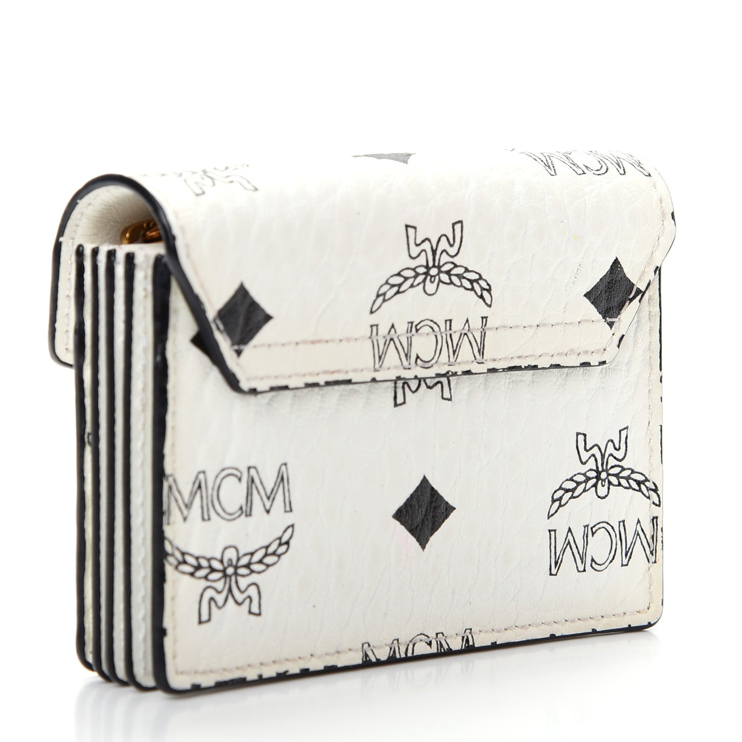 Visetos Mini Accordion Card Wallet White