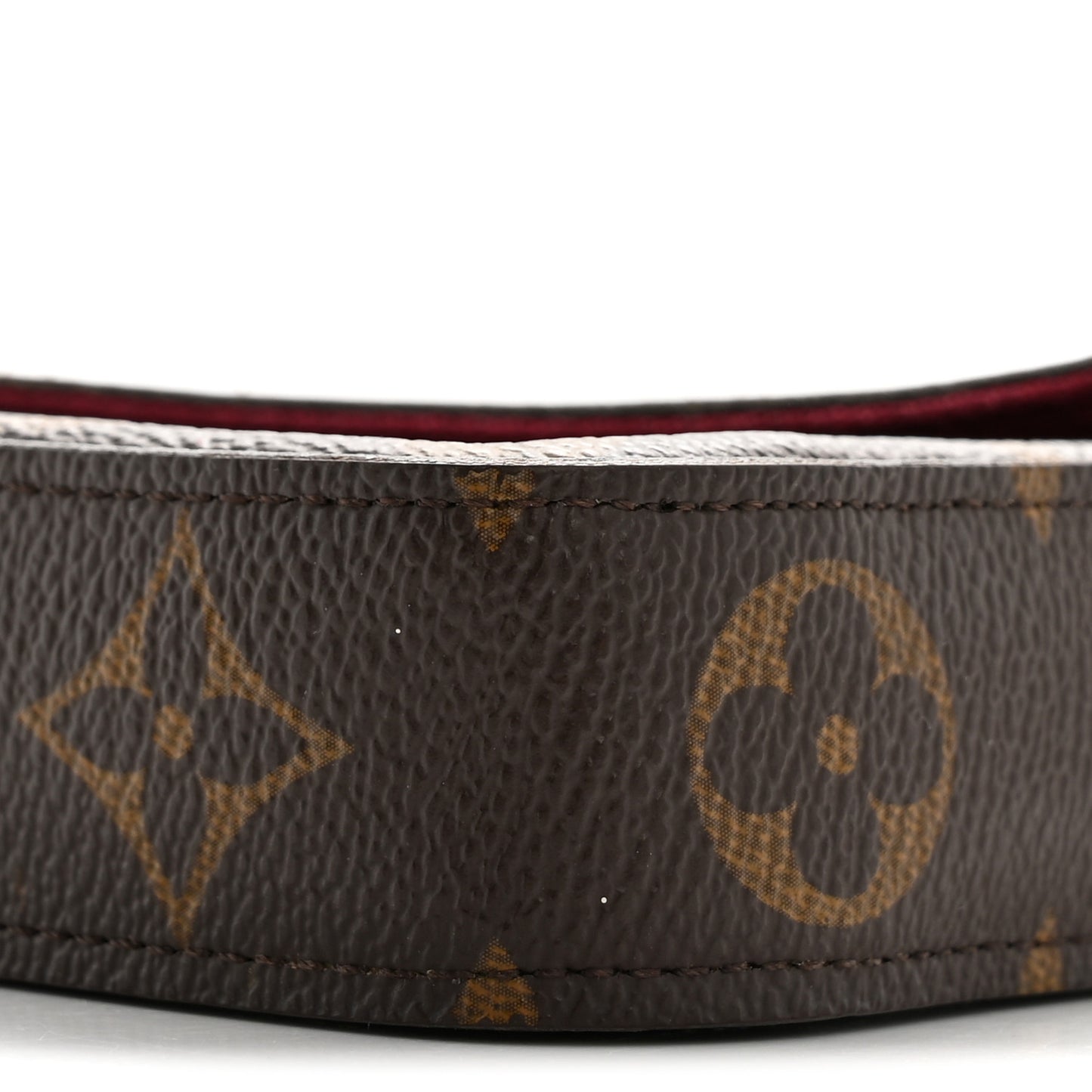 Monogram Pochette Felicie Chain Wallet Fuchsia
