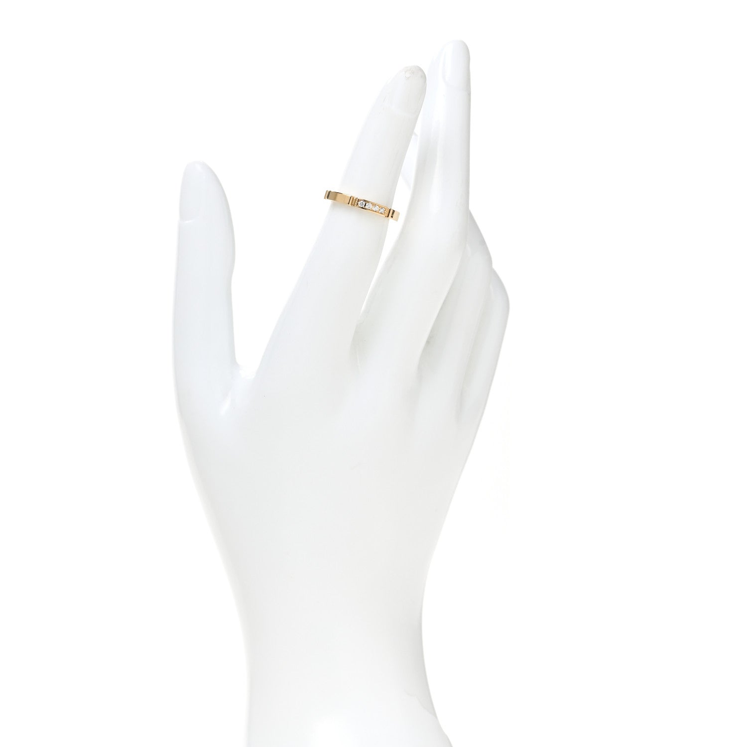 Cartier 18K Yellow Gold Diamond Maillon Panthere Wedding Band Ring 48 4.5 2 of 6