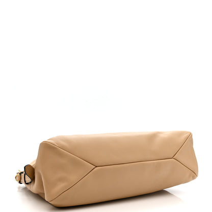 Prada Soft Calfskin Large Aimée Shoulder Bag Travertine 4 of 10