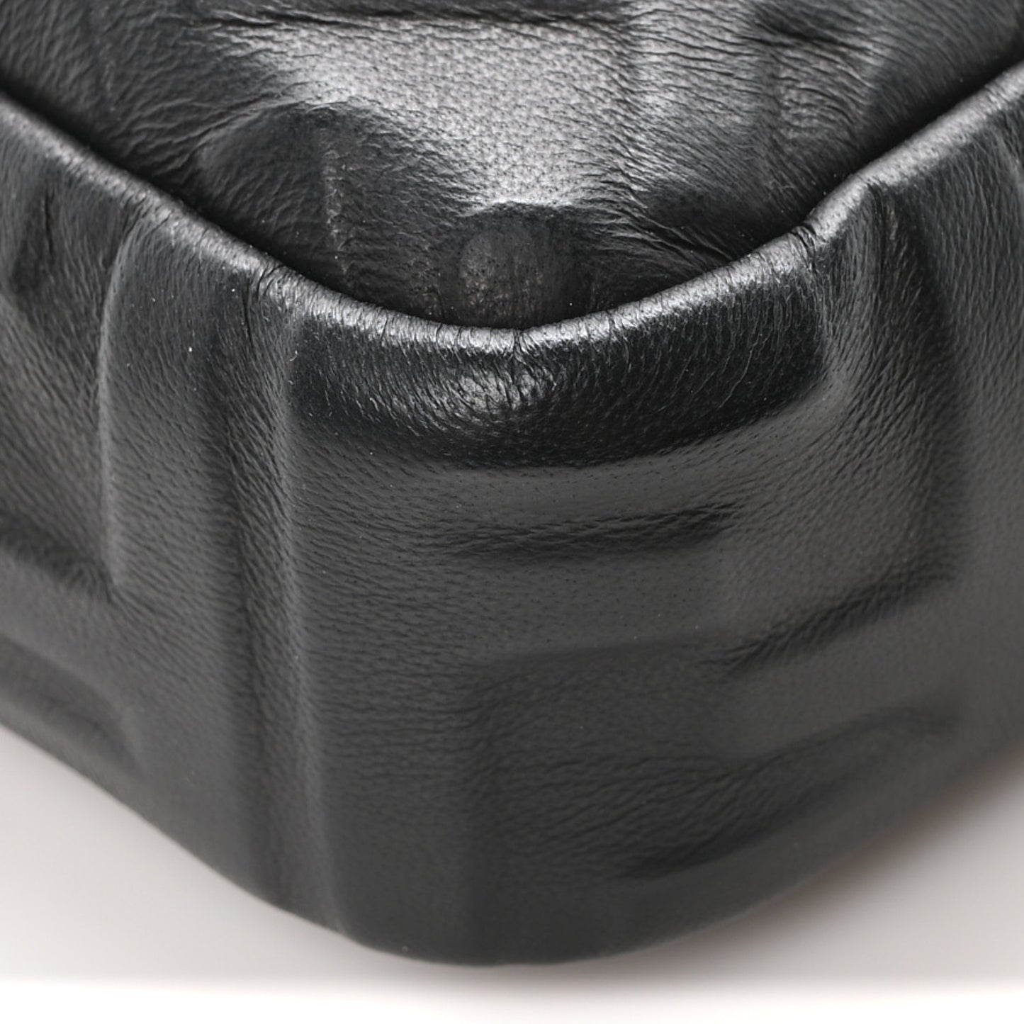 Nappa FF 1974 Embossed Baguette Black