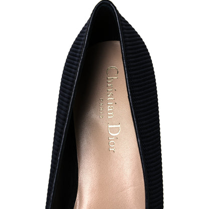 Christian Dior Technical Fabric Pointed Toe Flats 38 Black 7 of 9