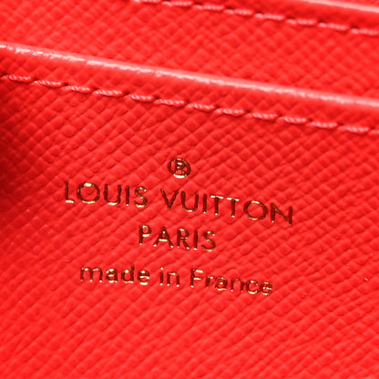 Louis Vuitton Damier Ebene 2021 Christmas Animation London Zippy Coin Purse Red 6 of 7