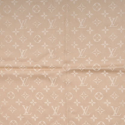 Louis Vuitton Silk Wool Monogram Shawl Nude 4 of 5