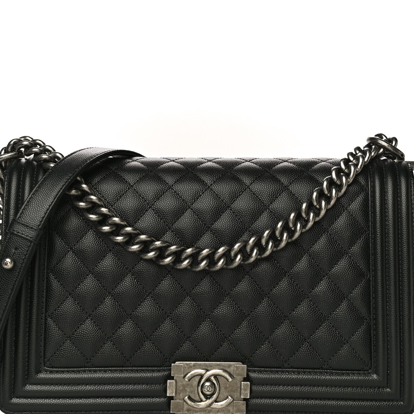 Caviar Quilted New Medium Boy Flap Black
