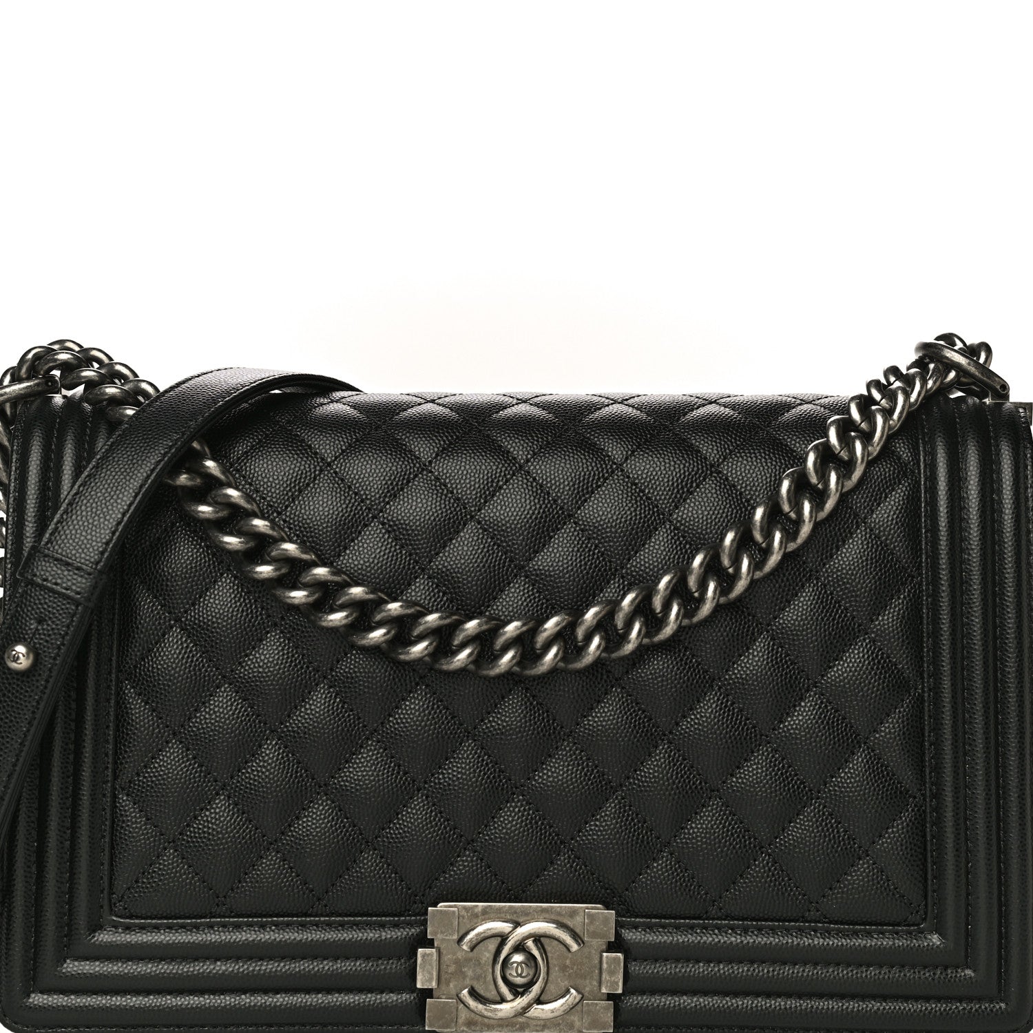 Chanel Caviar Quilted New Medium Boy Flap Black 8 of 11