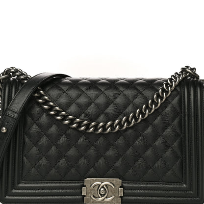 Chanel Caviar Quilted New Medium Boy Flap Black 8 of 11