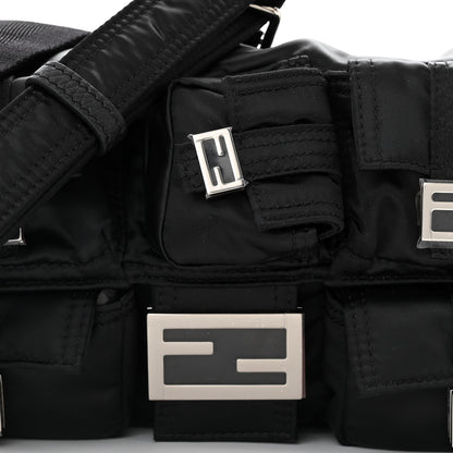 Fendi Econyl Cuoio Romano Multipocket Baguette Black 7 of 9