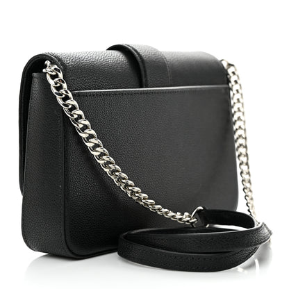 Jimmy Choo Calfskin Crystal Cheri Wallet on Chain Bag Black 3 of 8