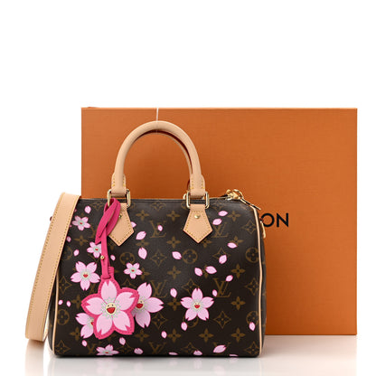 Louis Vuitton LV X TM Monogram Cherry Blossom Speedy Bandouliere 25 Sakura Brown 10 of 10