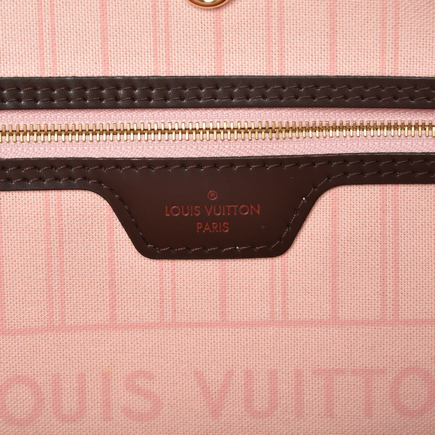 Louis Vuitton Damier Ebene Neo Neverfull MM Rose Ballerine 7 of 8