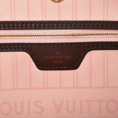 Louis Vuitton Damier Ebene Neo Neverfull MM Rose Ballerine 7 of 8