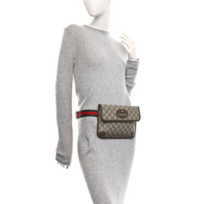 Gucci GG Supreme Monogram Neo Vintage Web Belt Bag Brown 2 of 10