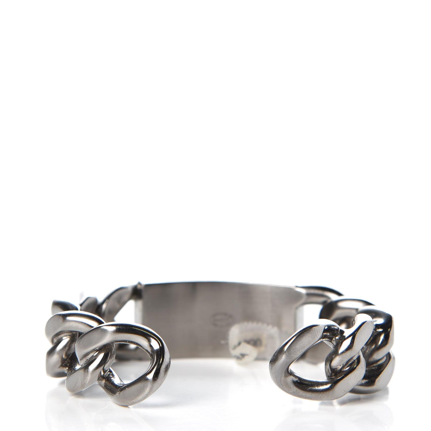 Chanel Chain ID Cuff Bracelet Silver 3 of 4