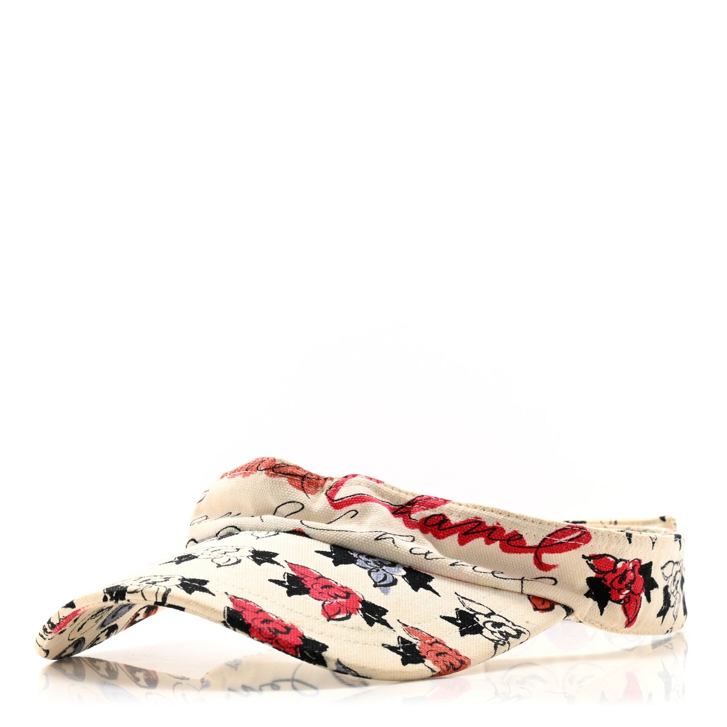 Cotton Flower Visor Ecru Multicolor