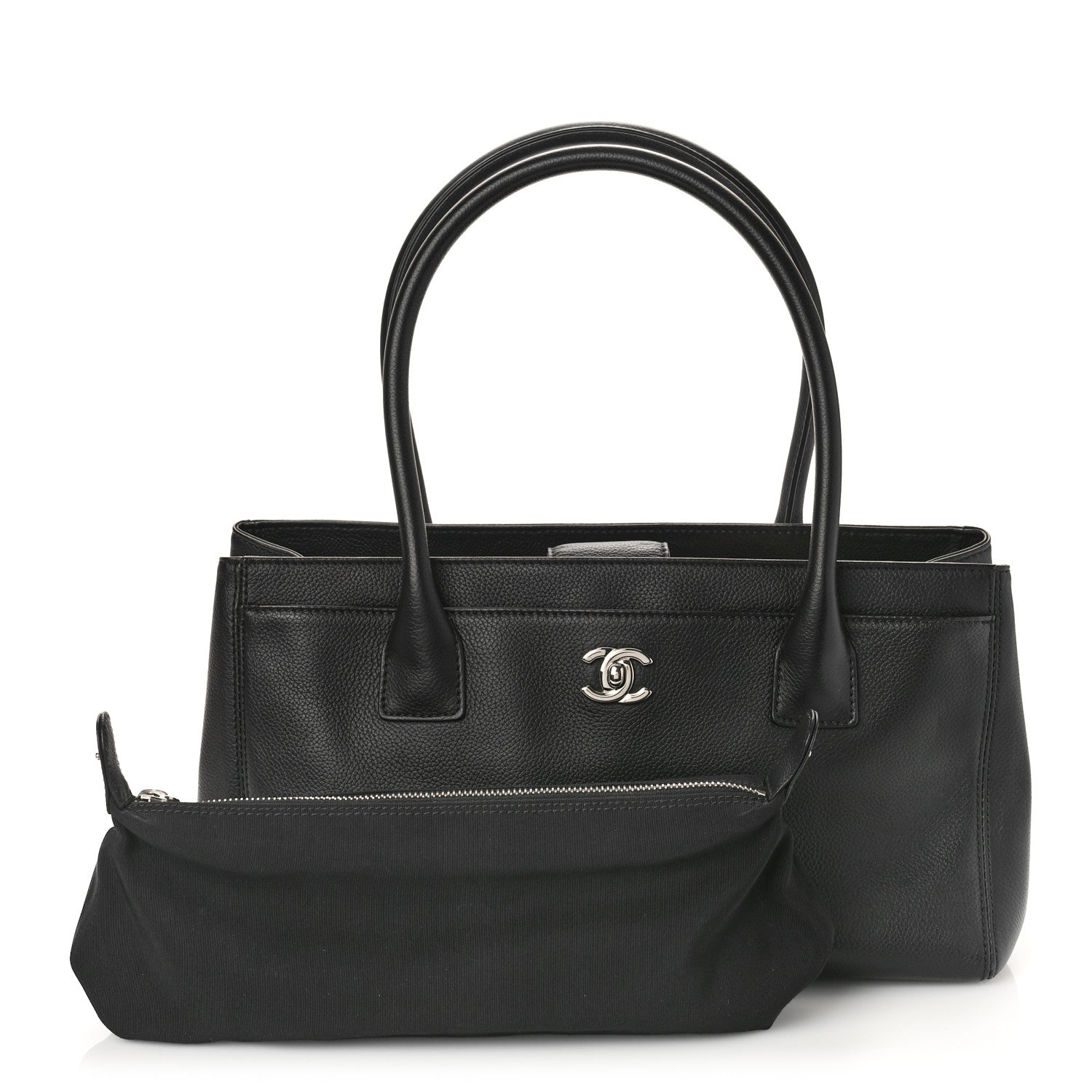 Chanel Calfskin Small Cerf Executive Shopper Tote Black 1 of 10