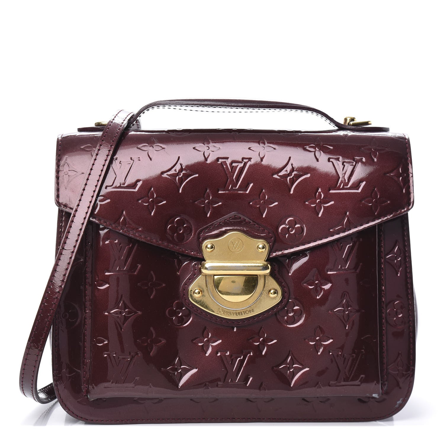 Louis Vuitton Vernis Romaine Rouge Fauviste 1 of 21