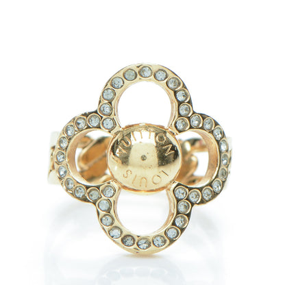 Louis Vuitton Strass Encrusted Flower Power Ring M 3 of 5