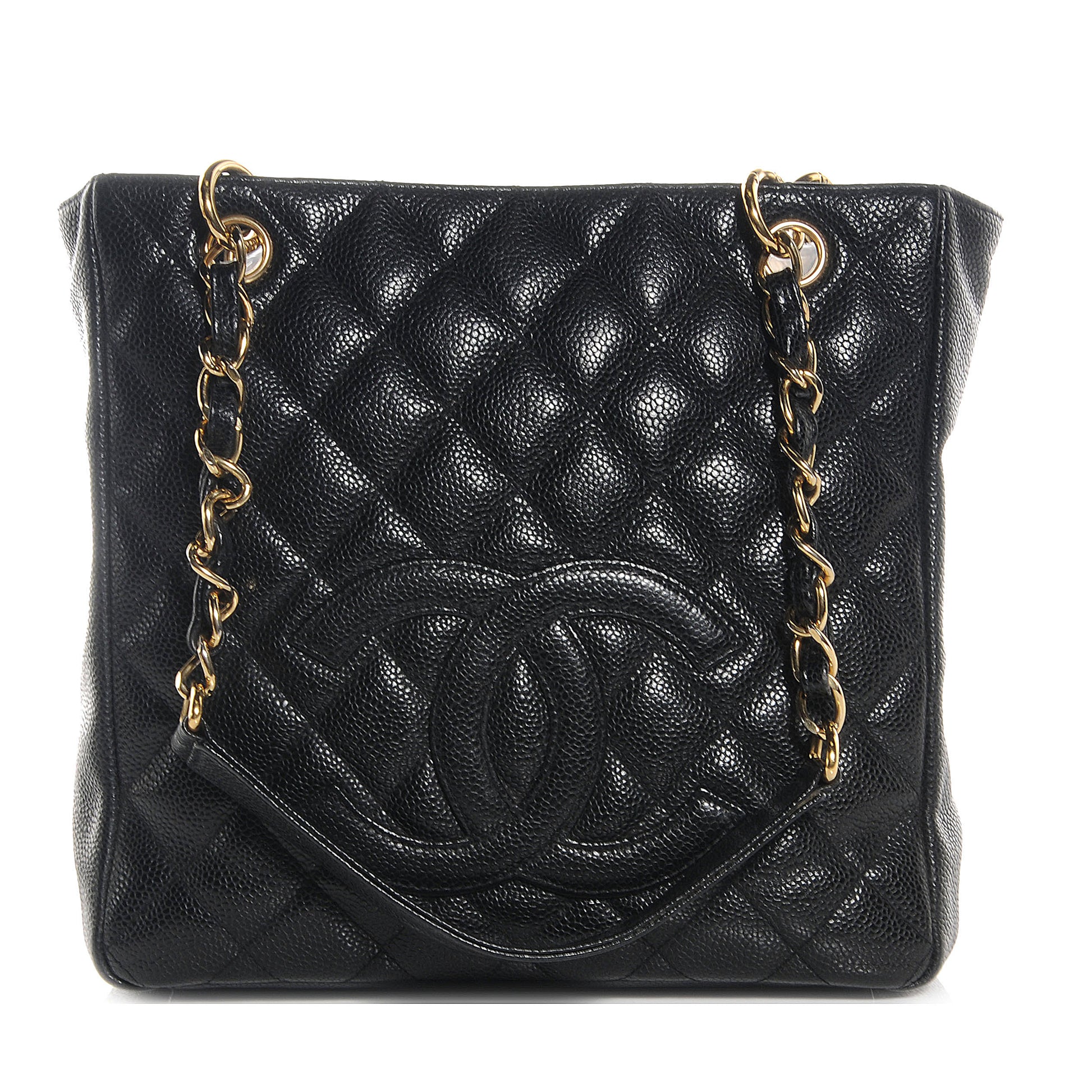Chanel Caviar Petit Shopping Tote PST Black 1 of 7