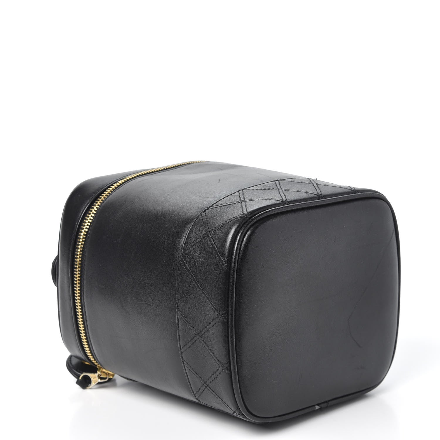 Chanel Lambskin Vanity Cosmetic Case Black 3 of 9