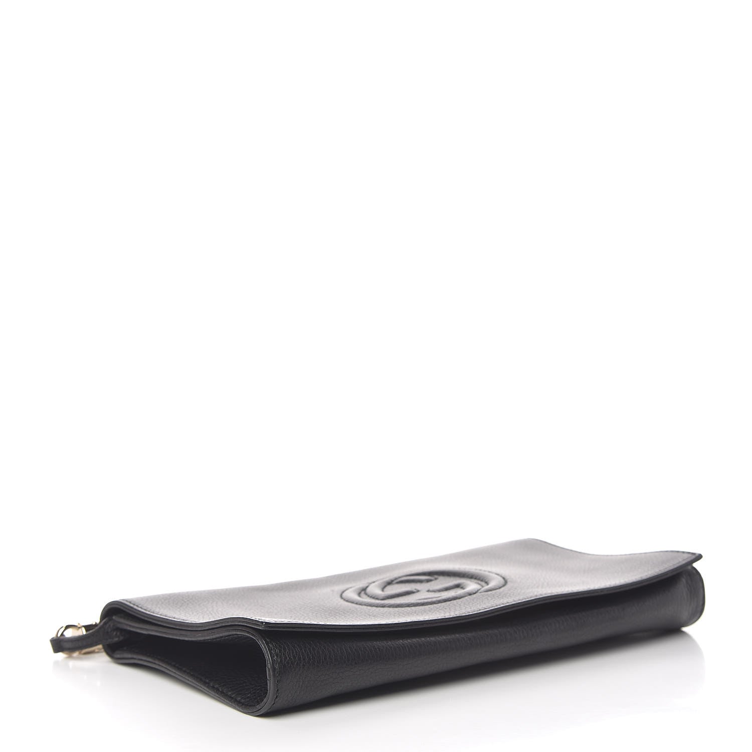 Gucci Pebbled Calfskin Medium Soho Clutch Black 4 of 14