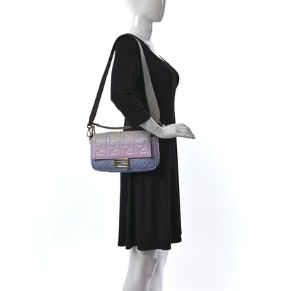 Fendi Nappa FF 1974 Embossed Baguette Pink Multicolor 2 of 9