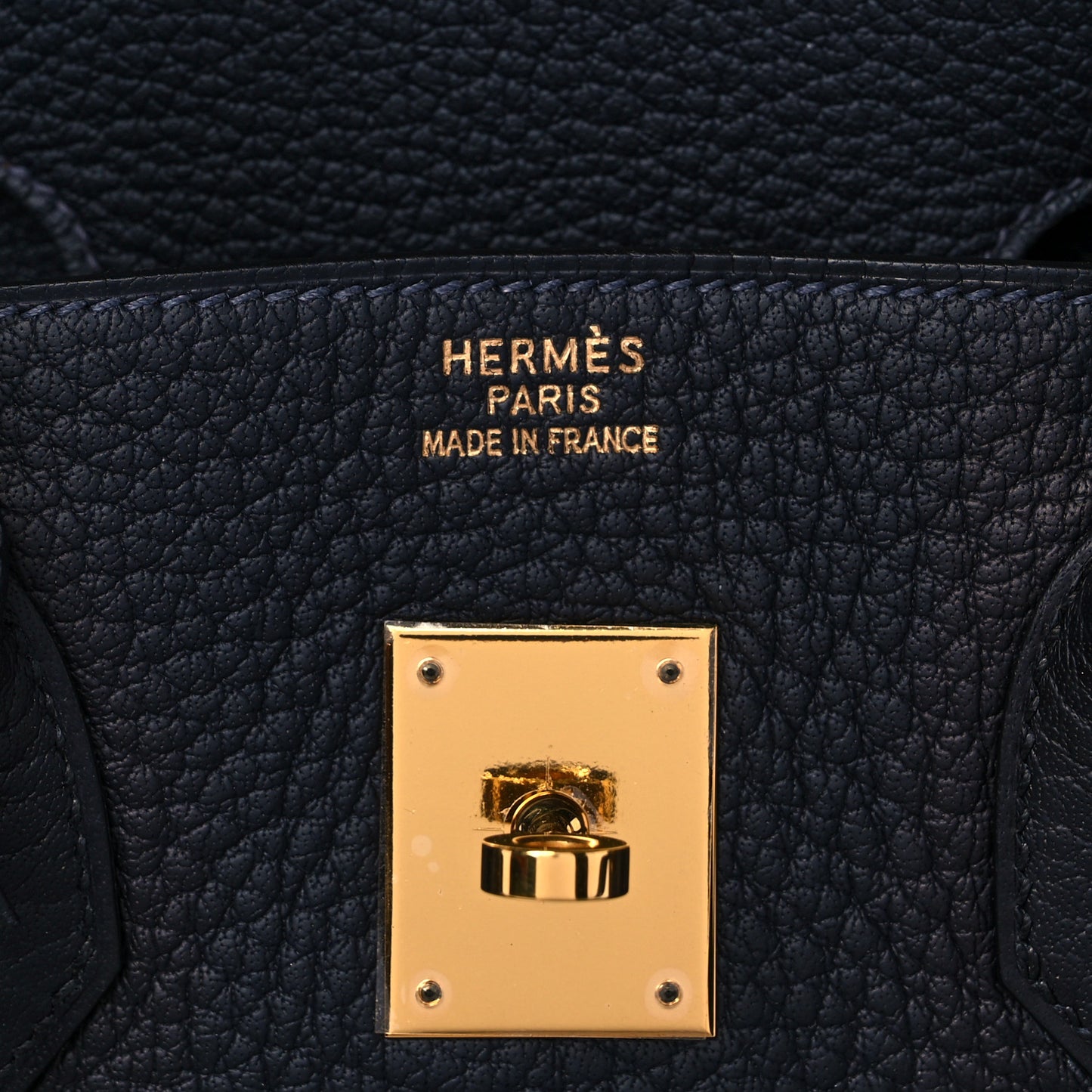 Buffle Skipper Birkin 35 Bleu Indigo