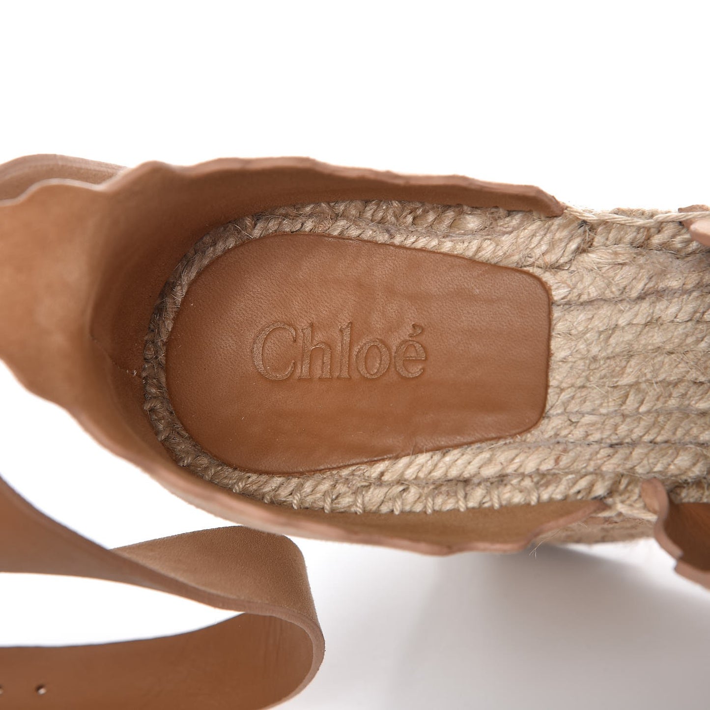 Suede D'Orsay Espadrille Wedges 36 Reef Shell