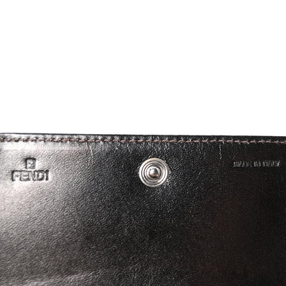 Fendi Zucchino Compact Wallet Toro Mogano Panna 13 of 15