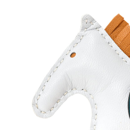 Hermes Milo Lambskin Grigri Rodeo Pegase Horse Bag Charm PM Bleu Brume Sesame Vert Bosphore 5 of 7