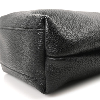 Salvatore Ferragamo Tumbled Calfskin Gancini Mini Bag Black 9 of 9