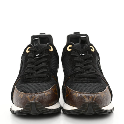 Louis Vuitton Suede Monogram Run Away Sneakers 36 Black 1 of 11