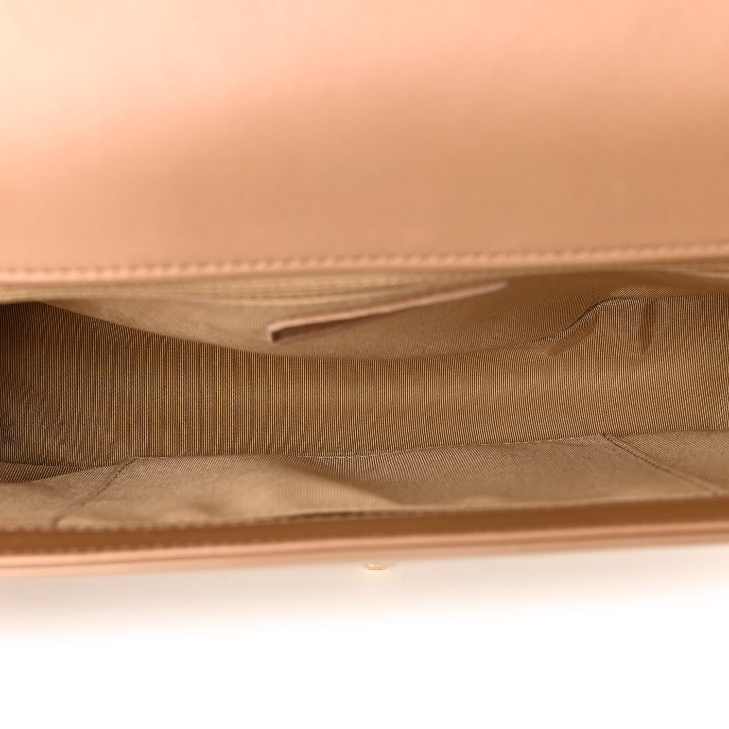 Chanel Iridescent Glazed Calfskin Quilted New Medium Boy Flap Dark Beige 5 of 12