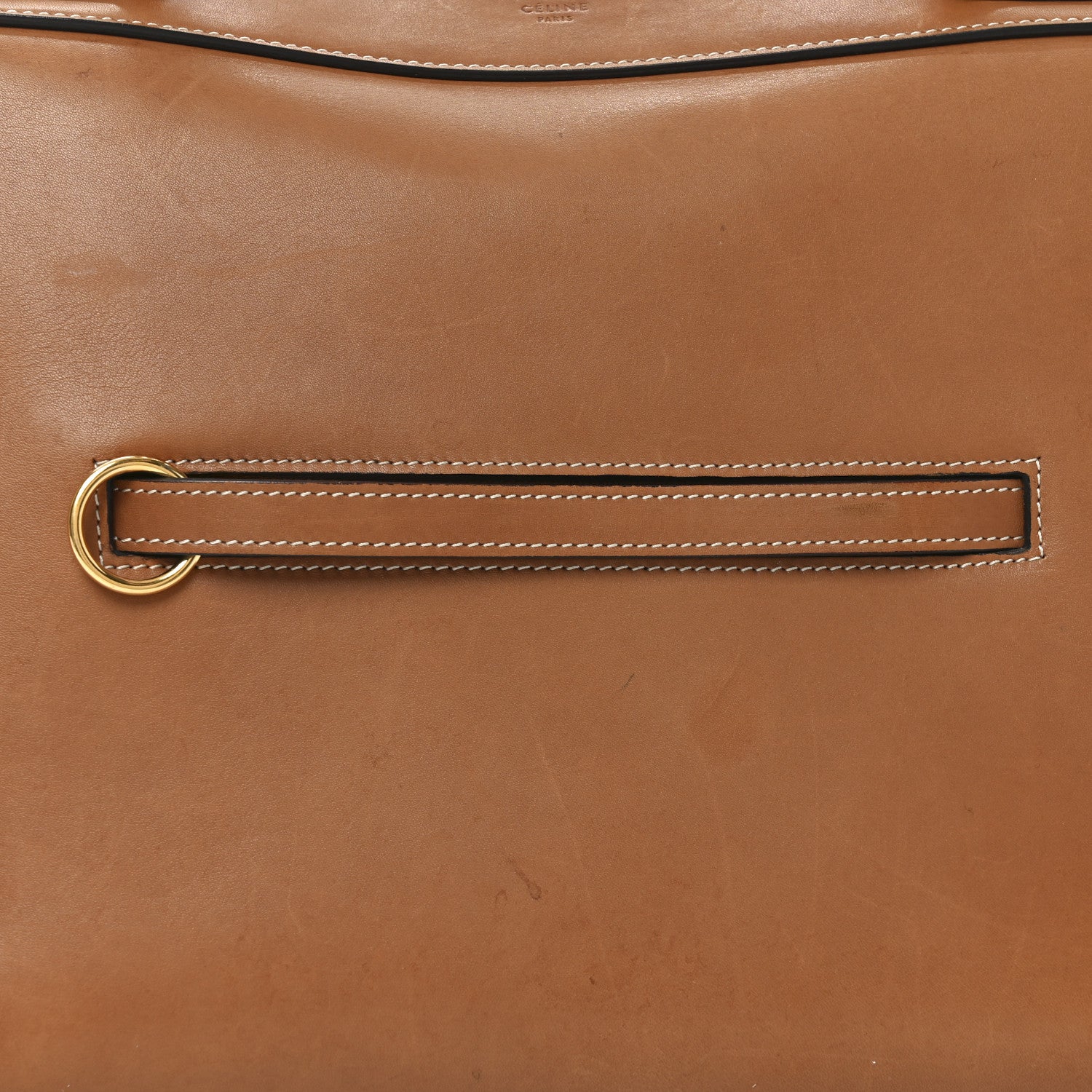 Celine Smooth Calfskin Medium Ring Bag Tan 7 of 9