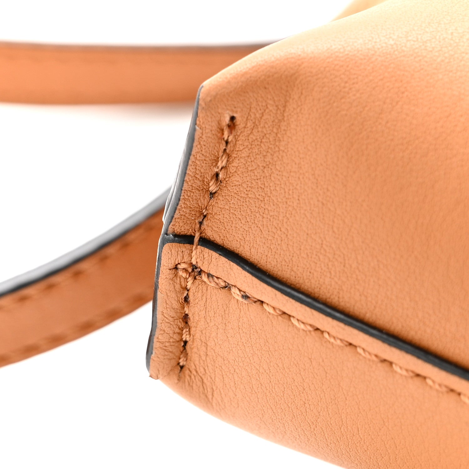 Loewe Calfskin Elephant Pouch Crossbody Bag Tan 11 of 13