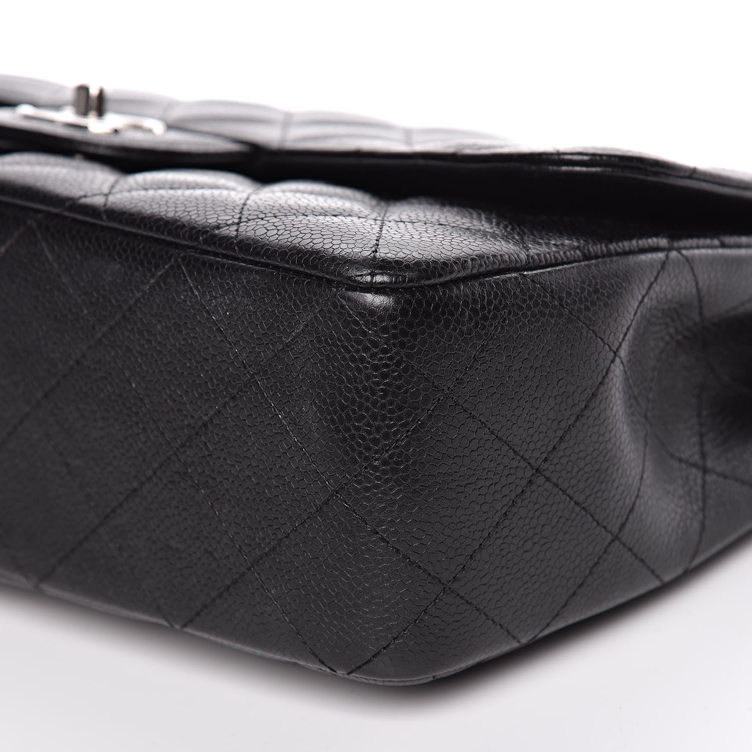 Chanel Caviar Quilted Jumbo Single Flap Black 10 of 10