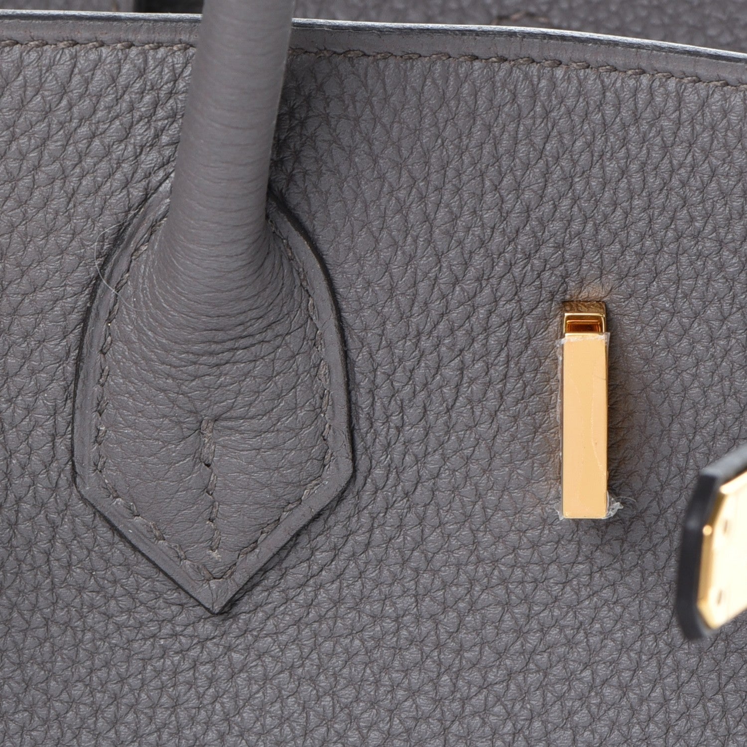 Hermes Togo Birkin 25 Etain 28 of 38
