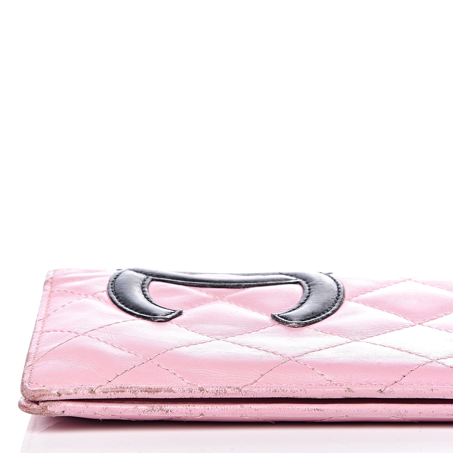 Chanel Calfskin Quilted Cambon Yen Wallet Pink 14 of 16