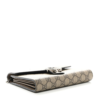 Gucci GG Supreme Monogram Mini Dionysus Chain Wallet Beige Taupe 4 of 12