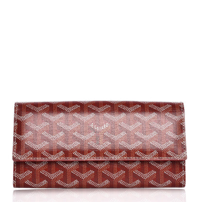 Goyard Goyardine Varenne Long Wallet Red 1 of 6