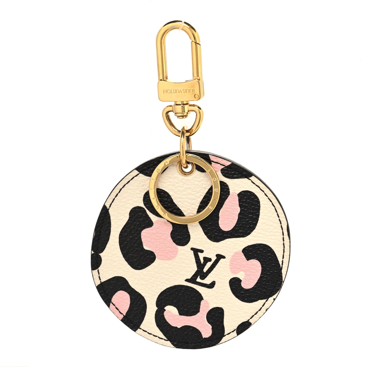 Louis Vuitton Monogram Wild At Heart Illustre Bag Charm Key Ring Black 1 of 3