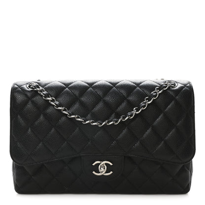 Chanel Caviar Quilted Jumbo Double Flap Black 1 of 11