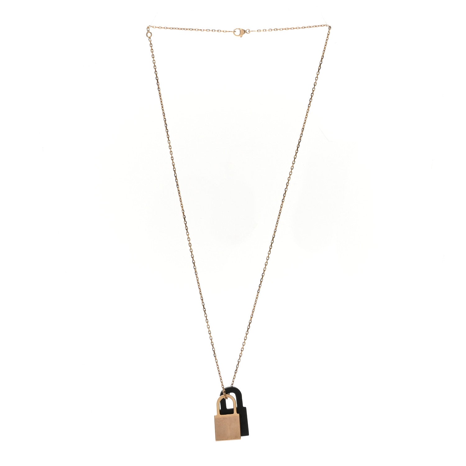 Hermes Swift Small O'Kelly Pendant Necklace Black 3 of 6