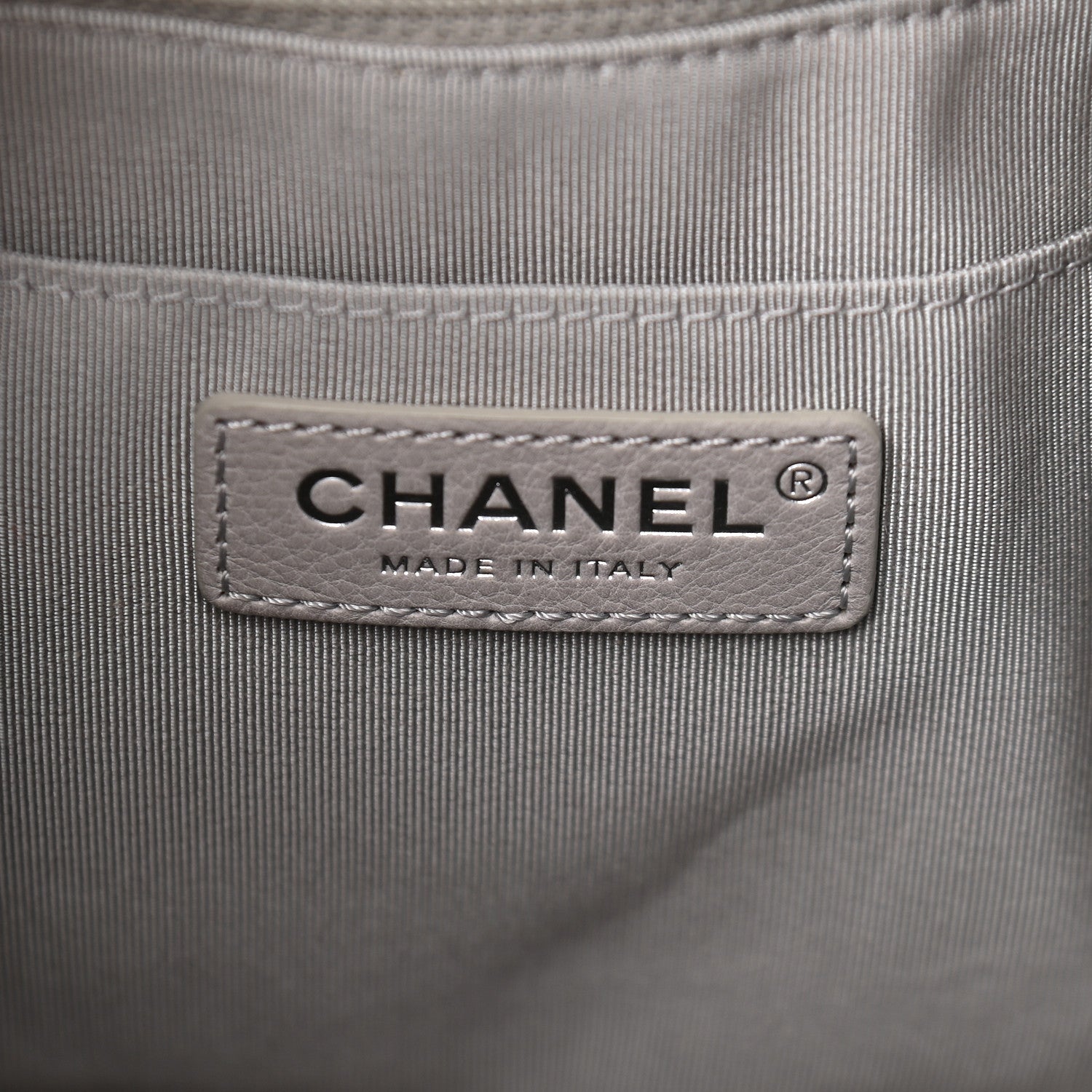 Chanel Caviar Quilted Small Chain Bucket Bag Light Gray 5 of 8