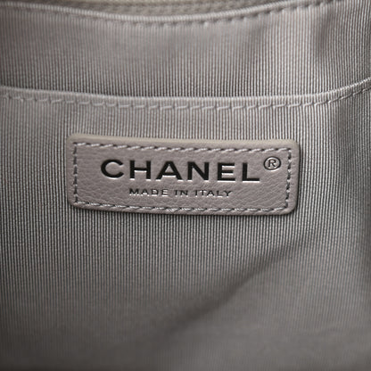 Chanel Caviar Quilted Small Chain Bucket Bag Light Gray 5 of 8