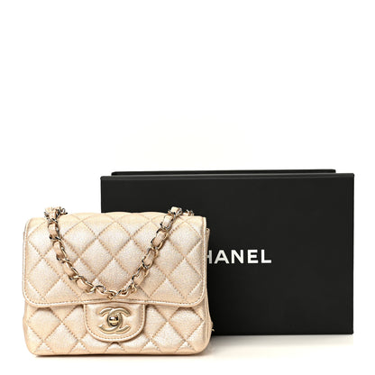 Chanel Metallic Lambskin Quilted Mini Square Flap Gold 12 of 12